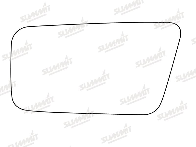 Summit Stick-On Standard Mirror Glass fits Nissan Sunny, Cherry Micra LHS Summit - Bars 4 Cars