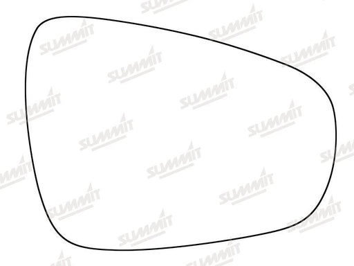 Summit Stick-On Standard Mirror Glass fits Lexus CT200 10 to 15 RHS Summit - Bars 4 Cars