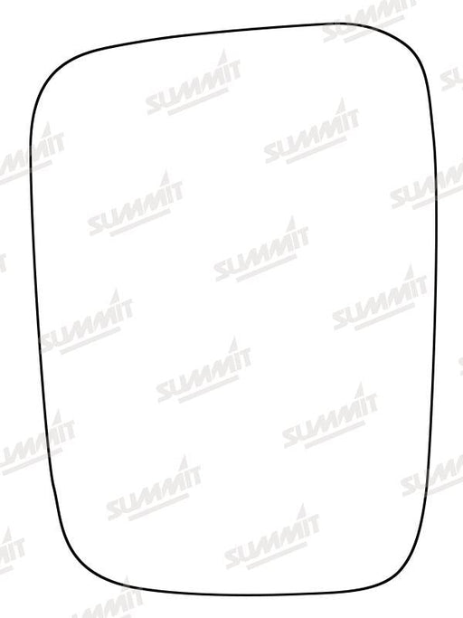Summit Stick-On Standard Mirror Glass fits Isuzu Trooper RHS Summit - Bars 4 Cars