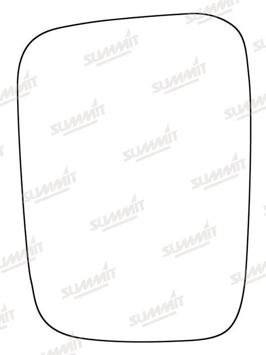 Summit Stick-On Standard Mirror Glass fits Isuzu Trooper RHS Summit - Bars 4 Cars