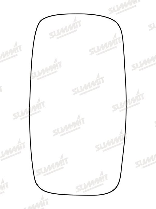 Summit Stick-On Commercial Mirror Glass fits Nissan Cabstar, Renault Maxity LHS RHS Summit - Bars 4 Cars