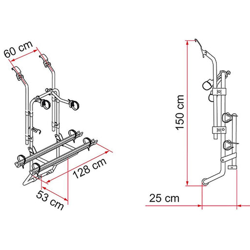 Fiamma Carry-Bike Ford Transit (02093A60A) Fiamma - Bars 4 Cars