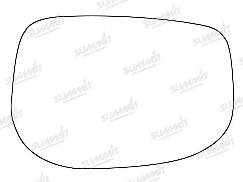 Summit Stick-On Standard Mirror Glass fits Honda Jazz 09 on RHS Summit - Bars 4 Cars