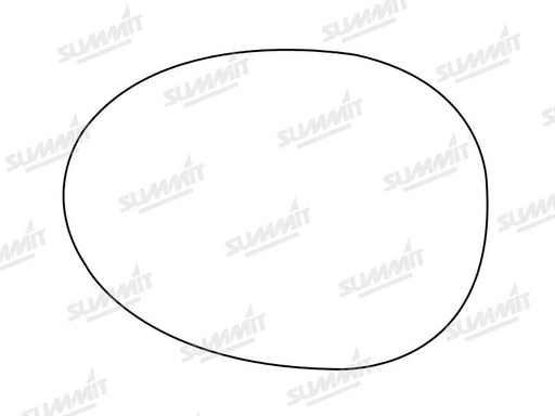 Summit Stick-On Standard Mirror Glass fits Peugeot 107 05 on LHS Summit - Bars 4 Cars