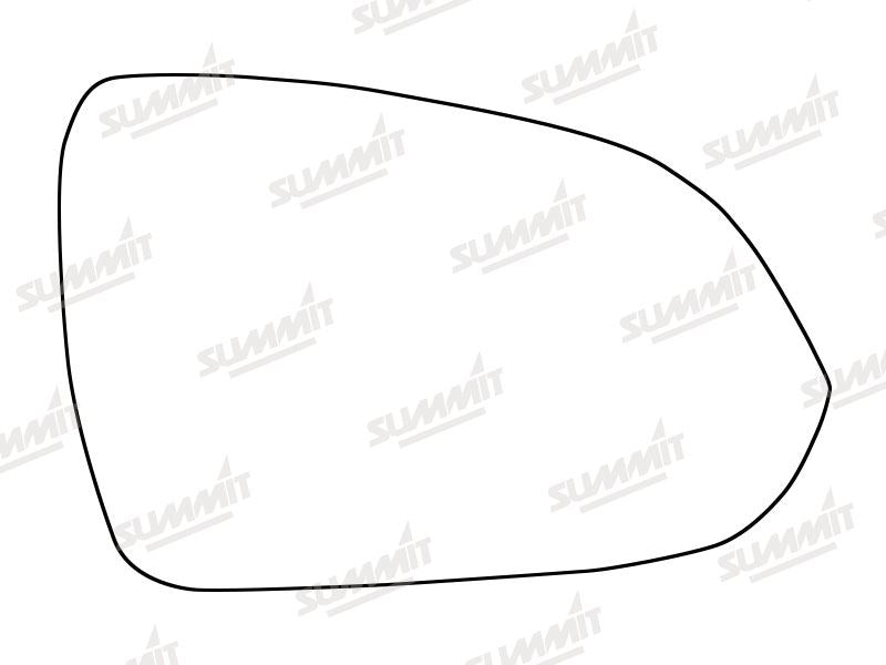 Summit Heated Base Plate With Standard Mirror Glass fits Kia Rio 17 on RHS Summit - Bars 4 Cars