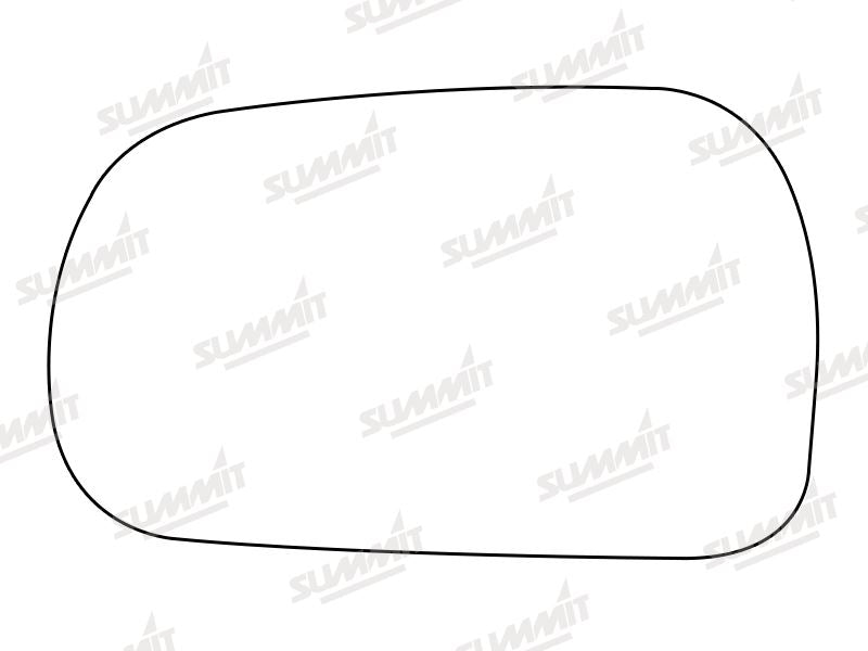 Summit Stick-On Standard Mirror Glass fits Daihatsu Applause LHS Summit - Bars 4 Cars