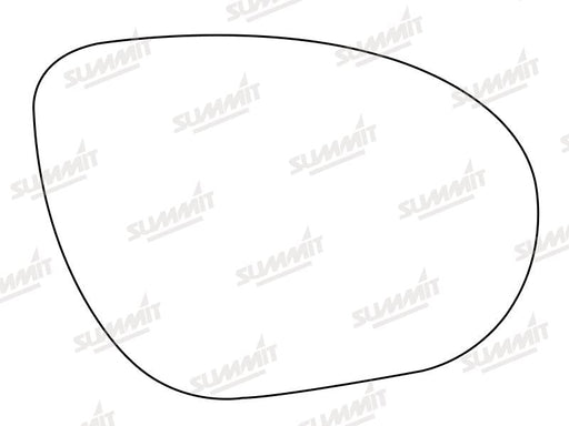 Summit Stick-On Aspheric Mirror Glass fits Nissan Juke 10 on RHS Summit - Bars 4 Cars