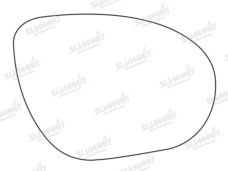 Summit Stick-On Aspheric Mirror Glass fits Nissan Juke 10 on RHS Summit - Bars 4 Cars