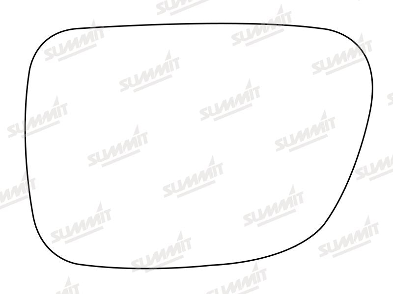 Summit Stick-On Standard Mirror Glass fits Daihatsu Sportrak LHS Summit - Bars 4 Cars