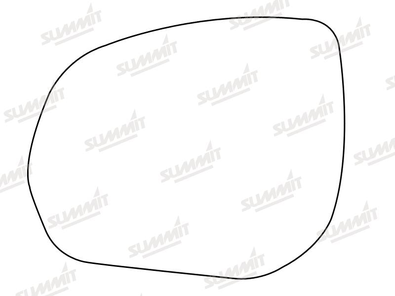 Summit Stick-On Aspheric Mirror Glass fits Citroen C3, C4 Picasso, Crosser Peug 3008, 5008 508 LHS Summit - Bars 4 Cars