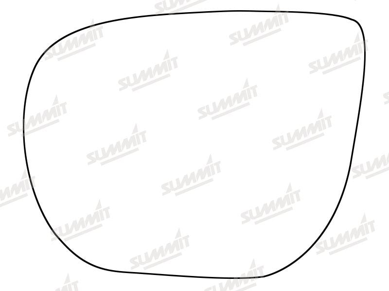 Summit Heated Base Plate With Standard Mirror Glass fits Hyundai Santa Fe 12 on LHS Summit - Bars 4 Cars