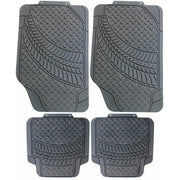 Heavy Duty Rubber Tyre Tred Car Floor Mats Set Non Slip Washable Universal Fit UKB4C - Bars 4 Cars