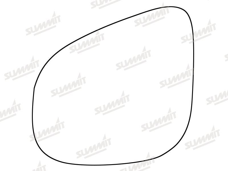Summit Stick-On Standard Mirror Glass fits Renault Kangoo 12 on LHS Summit - Bars 4 Cars