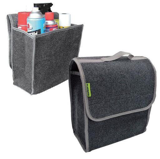 Sakura Car Grey Carpet Boot Storage Bag Organiser Tools Breakdown Travel Tidy Sakura - Bars 4 Cars