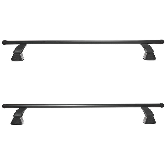 Summit SUP-058  Premium Multi Fit Roof Bars, Black Steel, Set of 2