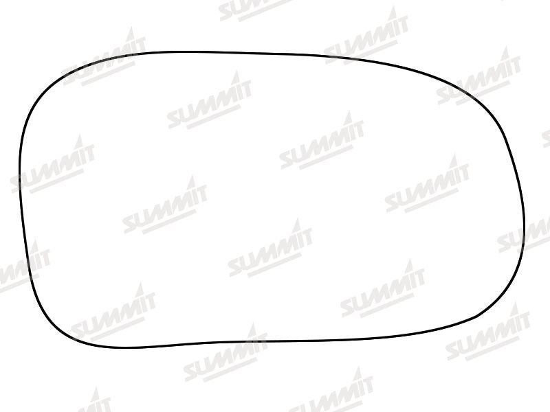Summit Stick-On Standard Mirror Glass fits Rover 400 RHS Summit - Bars 4 Cars