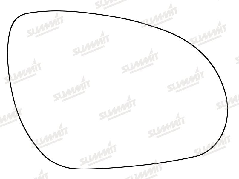 Summit Stick-On Standard Mirror Glass fits Hyundai i30 84mm RHS Summit - Bars 4 Cars