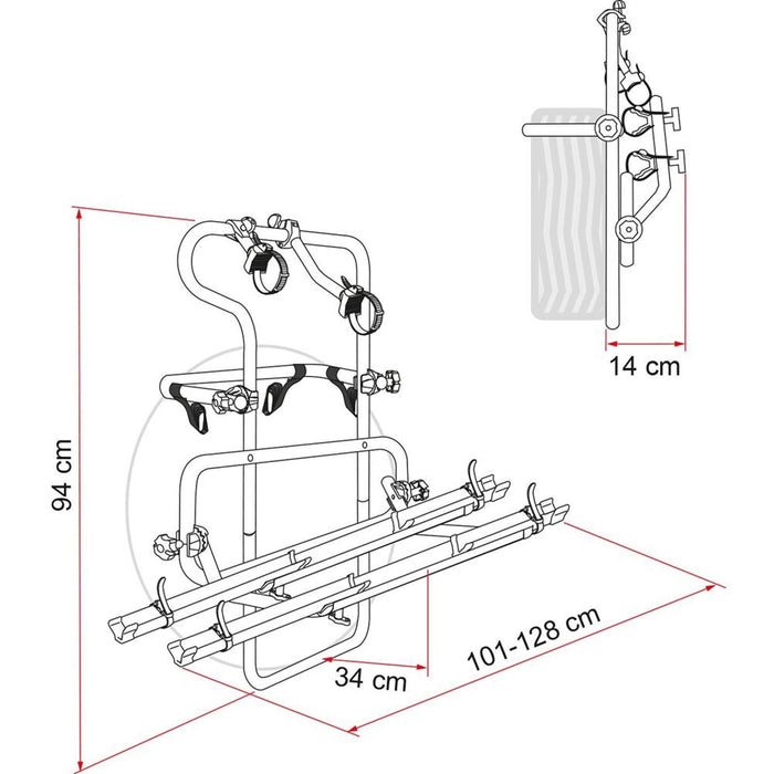 Fiamma Carry-Bike Backpack 4X4 (02093B38-) Fiamma - Bars 4 Cars