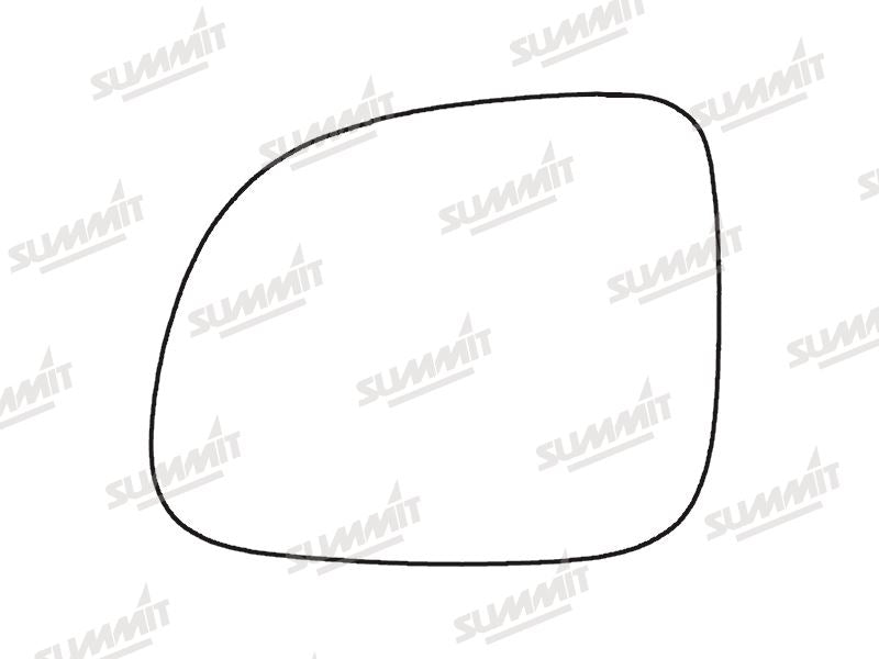 Summit Stick-On Standard Mirror Glass fits Chevrolet Captiva 10 to 16 LHS Summit - Bars 4 Cars