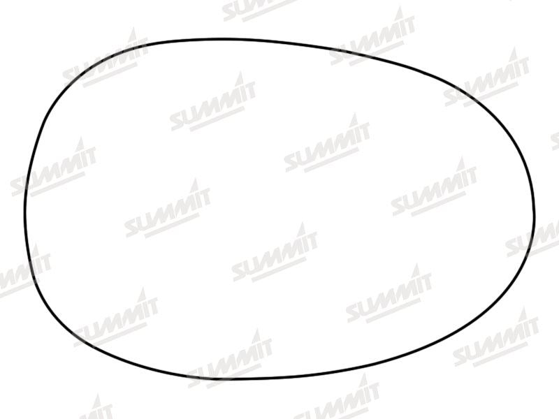 Summit Stick-On Standard Mirror Glass fits Mazda MX-5 05 to 09 RHS Summit - Bars 4 Cars
