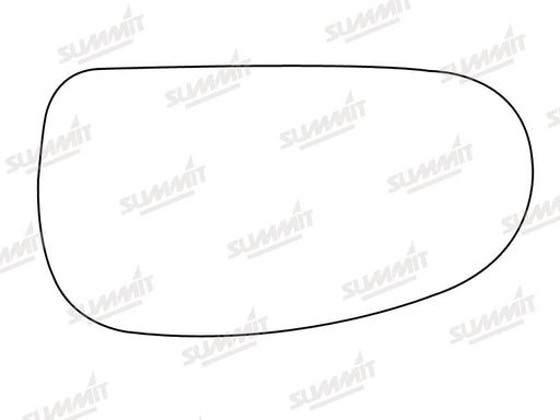 Summit Stick-On Anti Dazzle Mirror Glass fits Audi TT LHS Summit - Bars 4 Cars