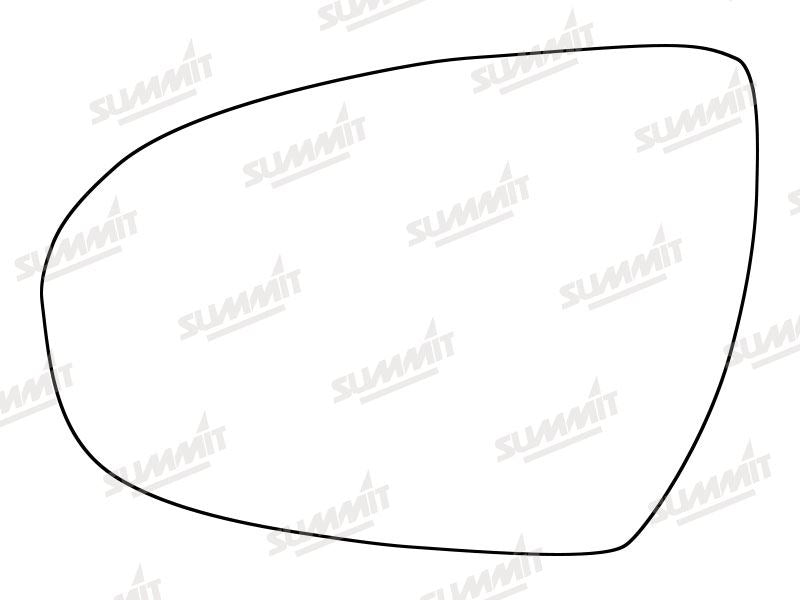 Summit Heated Base Plate With Standard Mirror Glass fits Hyundai Tucson 15 on LHS Summit - Bars 4 Cars