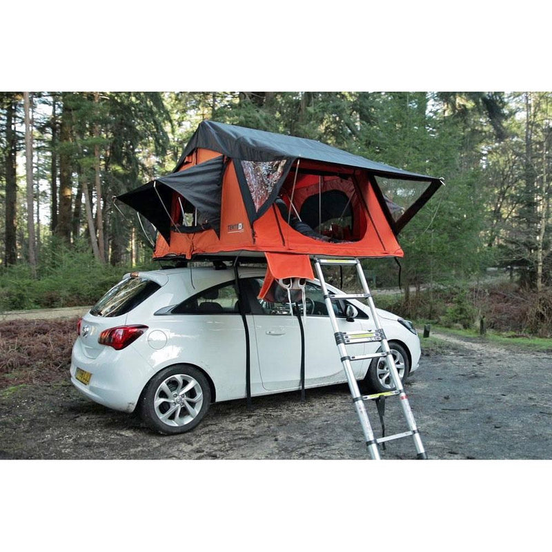 TentBox Lite (Orange Edition) 2-3 Person Roof Tent TENTBOX - Bars 4 Cars