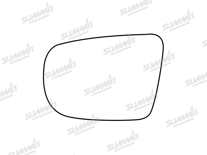 Summit Stick-On Standard Mirror Glass fits Subaru Legacy 03 to 09 LHS Summit - Bars 4 Cars