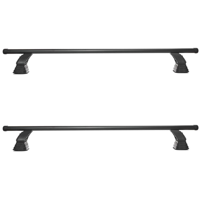 Summit SUP-011 Premium Multi Fit Roof Bars, Black Steel, Set of 2 Summit - Bars 4 Cars