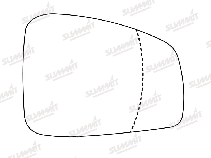 Summit Heated Base Plate With Blind Spot Mirror Glass fits Renault Fluence on RHS Summit - Bars 4 Cars