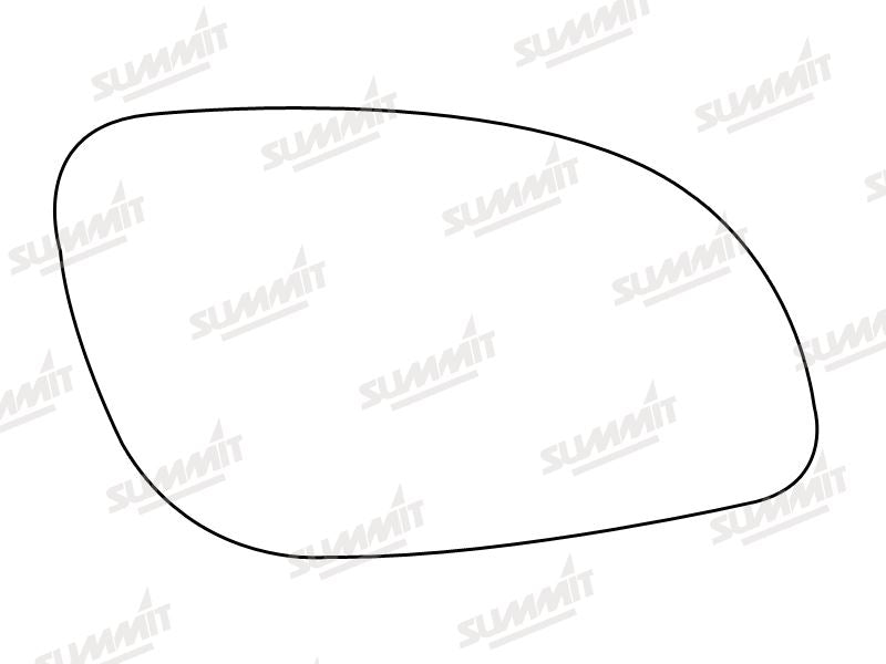 Summit Stick-On Standard Mirror Glass fits Vauxhall Vectra 03 on RHS Summit - Bars 4 Cars