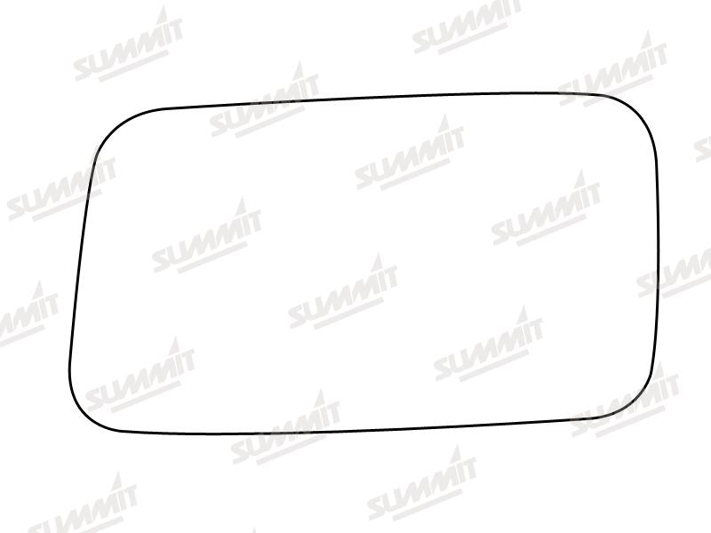 Summit Stick-On Standard Mirror Glass fits Fiat Panda LHS Summit - Bars 4 Cars