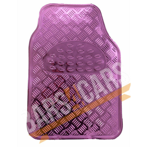 Universal Pink Metallic Streetwize Checker RubberGirls Car Floor Mats Set SWTP6 Streetwize - Bars 4 Cars
