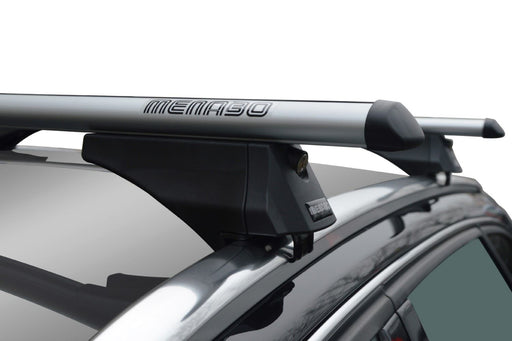 Menabo Tiger Silver Roof Bars fits Mercedes C-Class S205 2014-2021 Estate 5D w Flush Rail Menabo - Bars 4 Cars
