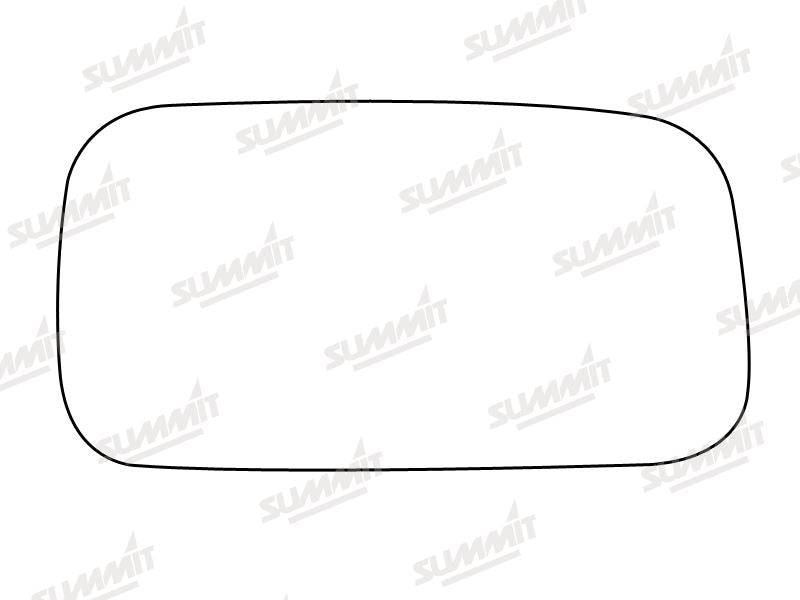 Summit Stick-On Standard Mirror Glass fits Nissan Almera 95 to 00 RHS Summit - Bars 4 Cars