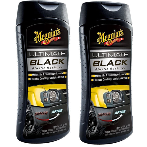 2x Meguiar's G15812EU Ultimate Black Plastic Restorer 355ml Meguiar's - Bars 4 Cars