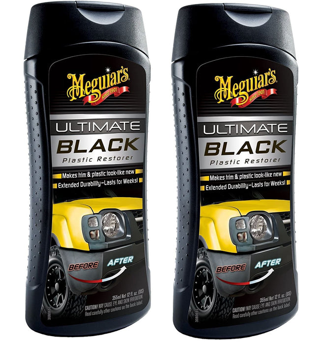 2x Meguiar's G15812EU Ultimate Black Plastic Restorer 355ml Meguiar's - Bars 4 Cars