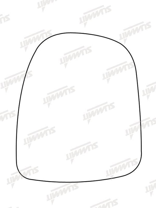 Summit Heated Base Plate With Commercial Mirror Glass fits Vauxhall Vivaro LHS Summit - Bars 4 Cars
