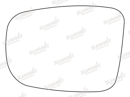 Summit Stick-On Standard Mirror Glass fits Hyundai i10 07 to 10 LHS Summit - Bars 4 Cars