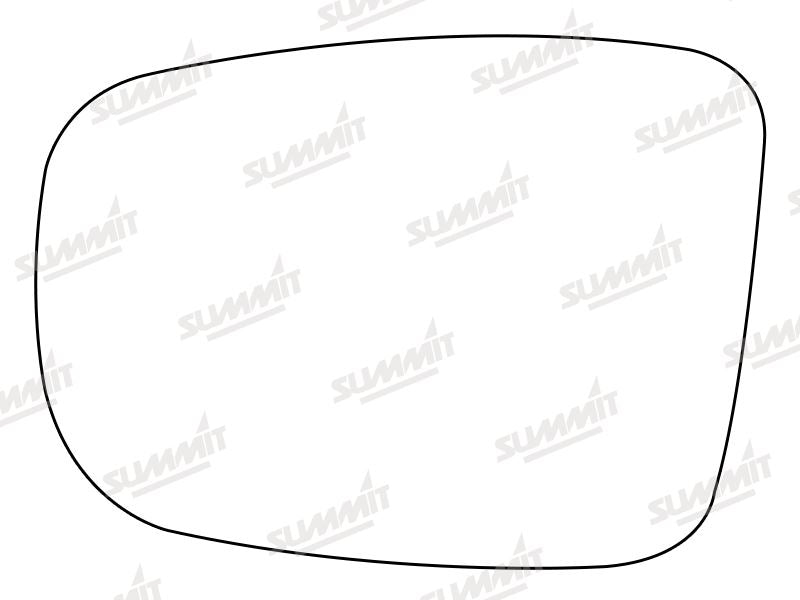 Summit Stick-On Standard Mirror Glass fits Hyundai i10 07 to 10 LHS Summit - Bars 4 Cars