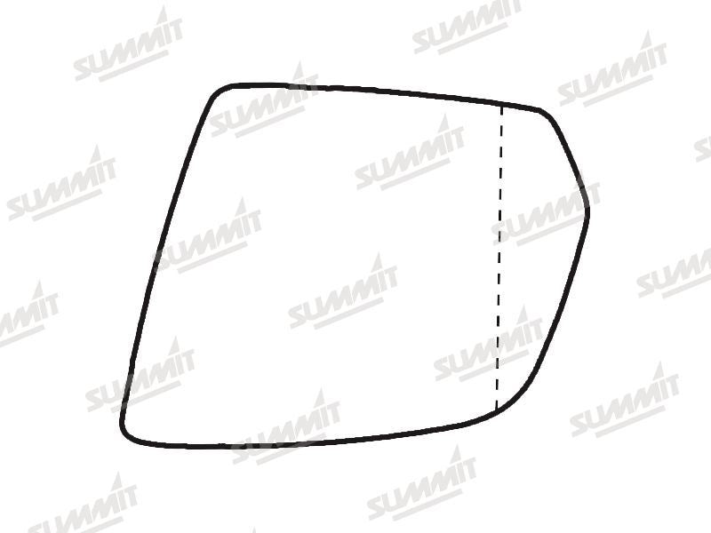 Summit Heated Base Plate With Blind Spot Mirror Glass fits Mercedes W164 / X164 08 to 12 LHS Summit - Bars 4 Cars