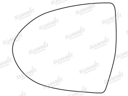 Summit Stick-On Standard Mirror Glass fits Kia Sportage 10 on LHS Summit - Bars 4 Cars