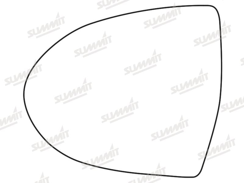 Summit Stick-On Standard Mirror Glass fits Kia Sportage 10 on LHS Summit - Bars 4 Cars