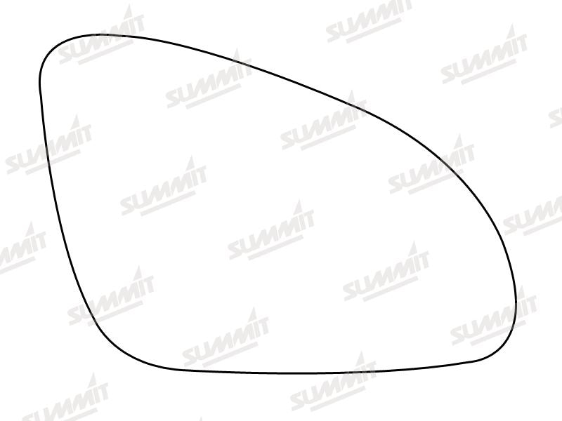 Summit Stick-On Aspheric Mirror Glass fits Vauxhall Astra J 10 on (Not Including Coupe) RHS Summit - Bars 4 Cars