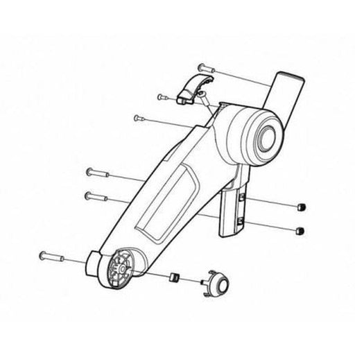 Thule Upper Bracket Left - Blue - Thule Chariot Lite (2017-20) Replacement Part 1500054808 Thule - Bars 4 Cars