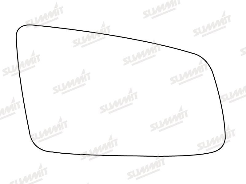 Summit Stick-On Standard Mirror Glass fits BMW 5 Series 03 on 6 Series 04 on RHS Summit - Bars 4 Cars