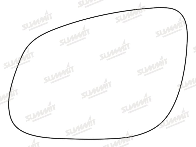 Summit Stick-On Standard Mirror Glass fits Kia Rio LHS Summit - Bars 4 Cars