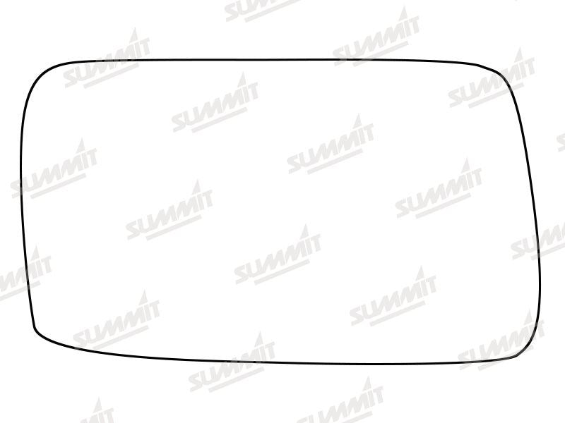 Summit Stick-On Standard Mirror Glass fits Ford Sierra to 89 RHS Summit - Bars 4 Cars