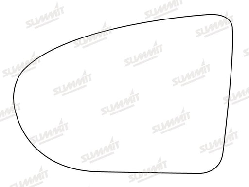 Summit Stick-On Standard Mirror Glass fits Nissan Qashqai 08 on LHS Summit - Bars 4 Cars