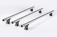 Summit 3 x Aluminium Fixed Point Roof Bars Rack 1.5m for Vauxhall Movano X62 Summit - Bars 4 Cars